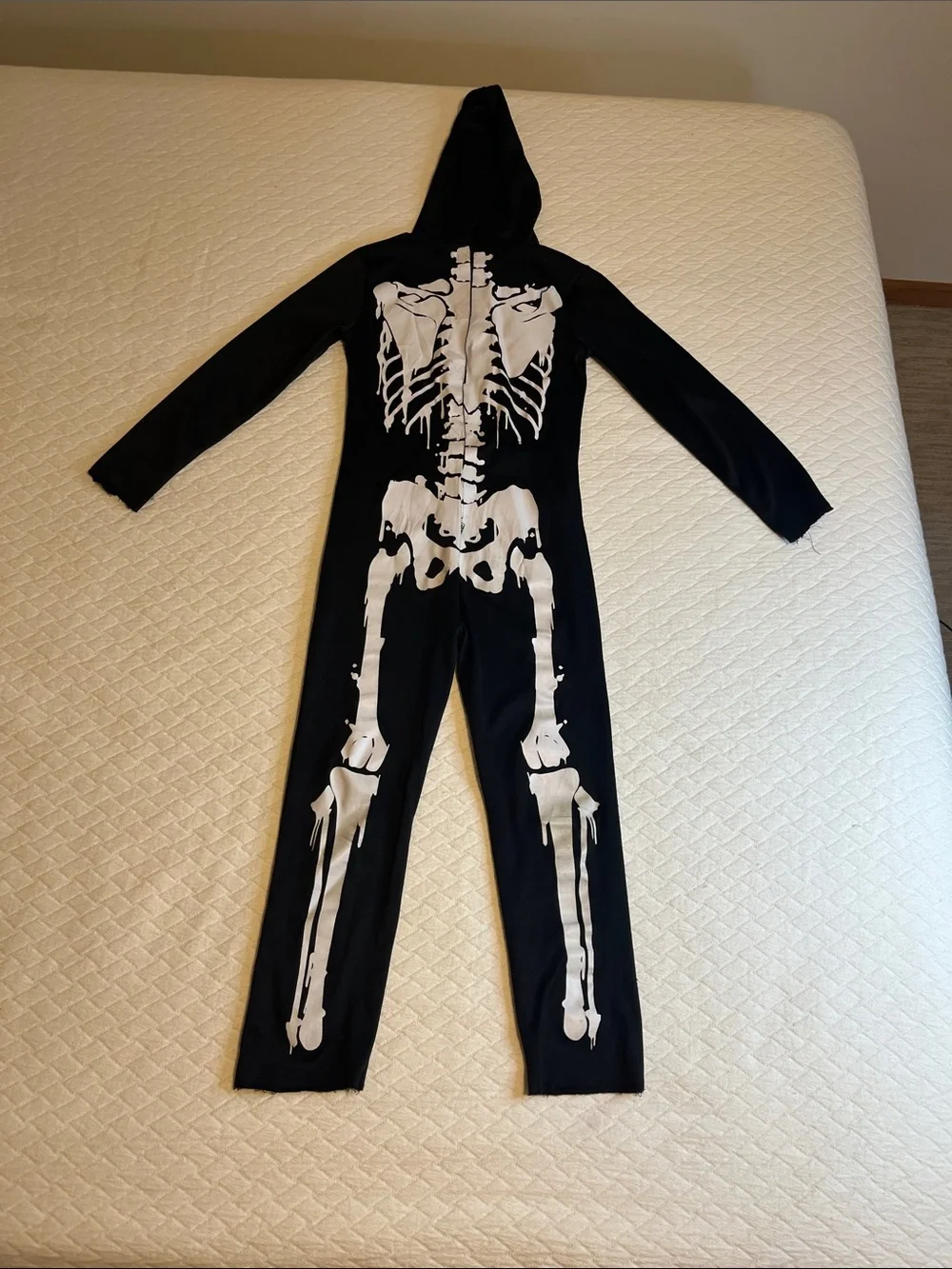 Target Black and White Skeleton Hooded Kids Costume, kids S - Picture 6 of 6